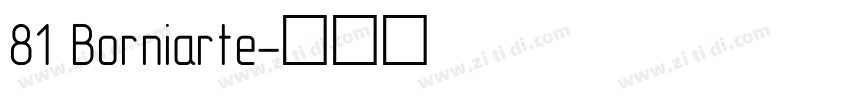 81 Borniarte字体转换